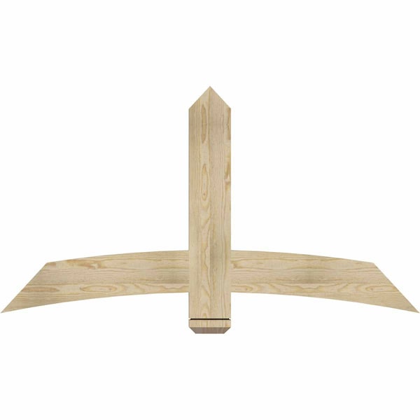 Ekena Millwork Bellingham Rough Sawn Timber Gable Bracket, Douglas Fir, 60"W x 32"H x 2"D x 6"F, 13/12 Pitch GBW060X32X0206BEL00RDF - main